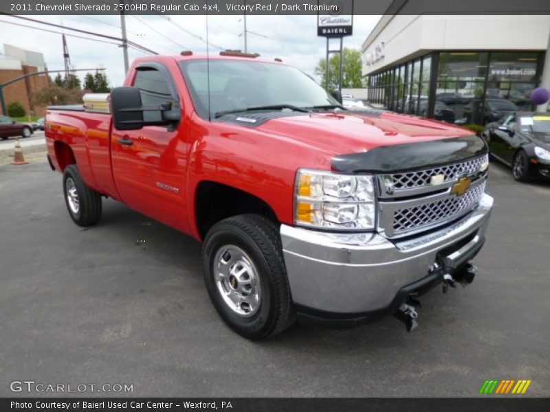 Victory Red / Dark Titanium 2011 Chevrolet Silverado 2500HD Regular Cab 4x4