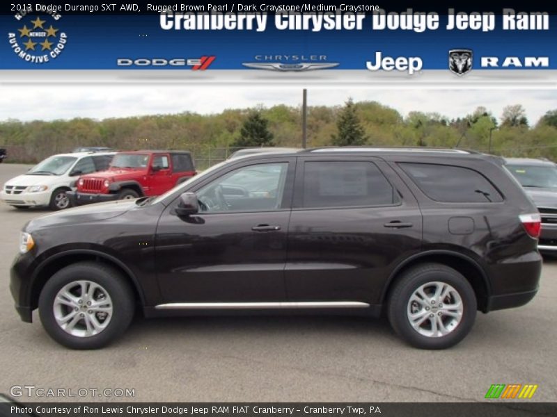 Rugged Brown Pearl / Dark Graystone/Medium Graystone 2013 Dodge Durango SXT AWD