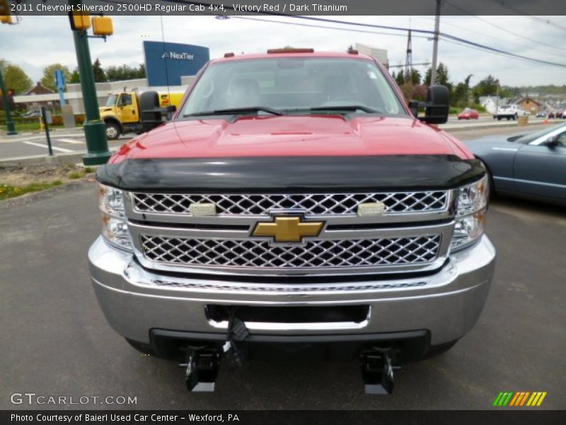 Victory Red / Dark Titanium 2011 Chevrolet Silverado 2500HD Regular Cab 4x4
