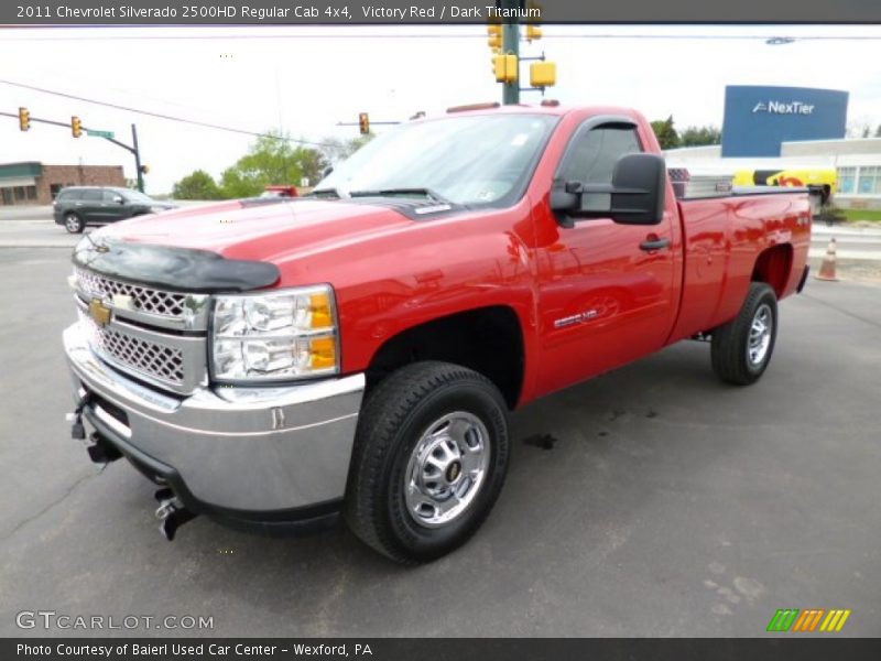 Victory Red / Dark Titanium 2011 Chevrolet Silverado 2500HD Regular Cab 4x4