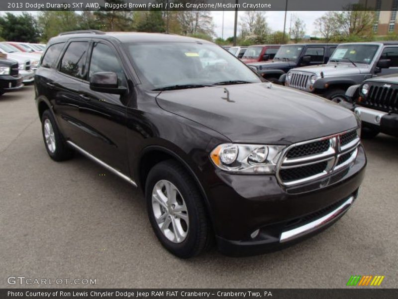 Rugged Brown Pearl / Dark Graystone/Medium Graystone 2013 Dodge Durango SXT AWD