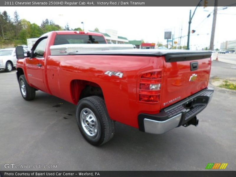 Victory Red / Dark Titanium 2011 Chevrolet Silverado 2500HD Regular Cab 4x4