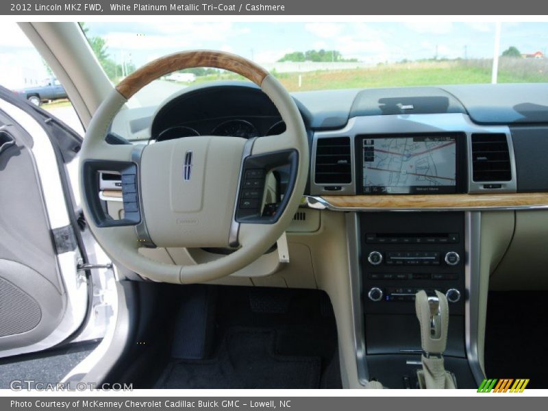 White Platinum Metallic Tri-Coat / Cashmere 2012 Lincoln MKZ FWD