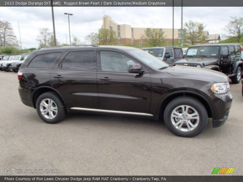 Rugged Brown Pearl / Dark Graystone/Medium Graystone 2013 Dodge Durango SXT AWD