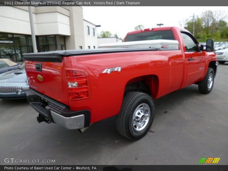 Victory Red / Dark Titanium 2011 Chevrolet Silverado 2500HD Regular Cab 4x4