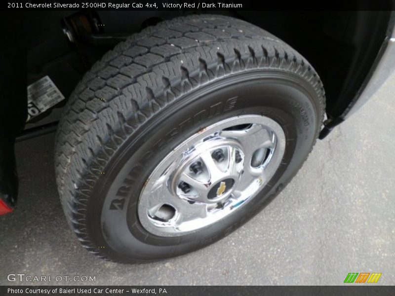 Victory Red / Dark Titanium 2011 Chevrolet Silverado 2500HD Regular Cab 4x4