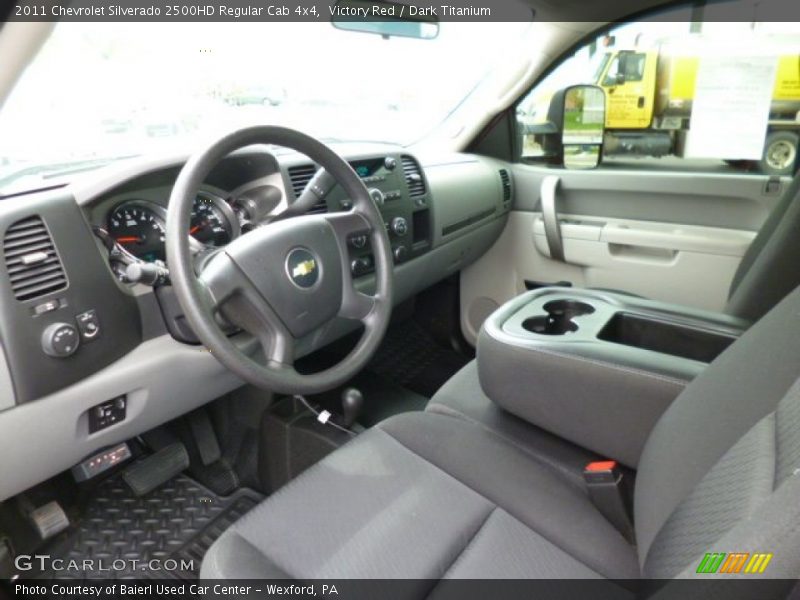 Victory Red / Dark Titanium 2011 Chevrolet Silverado 2500HD Regular Cab 4x4