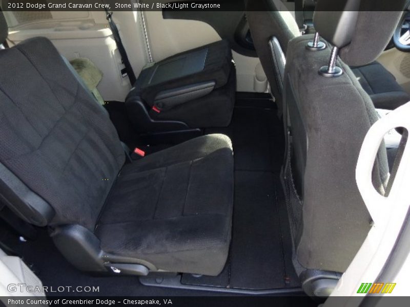 Stone White / Black/Light Graystone 2012 Dodge Grand Caravan Crew
