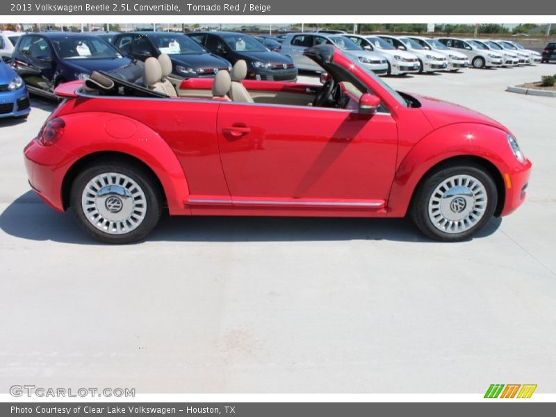 Tornado Red / Beige 2013 Volkswagen Beetle 2.5L Convertible