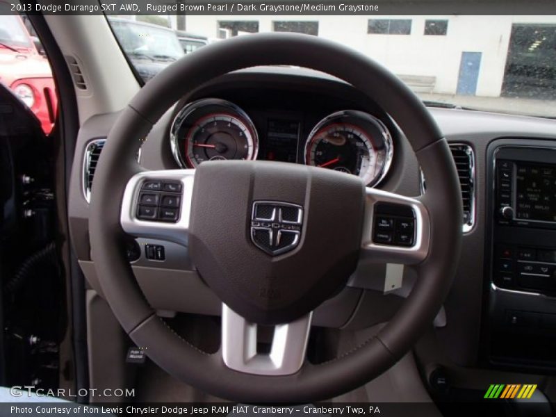 Rugged Brown Pearl / Dark Graystone/Medium Graystone 2013 Dodge Durango SXT AWD