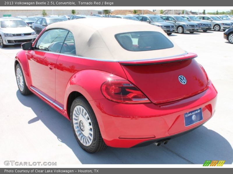 Tornado Red / Beige 2013 Volkswagen Beetle 2.5L Convertible