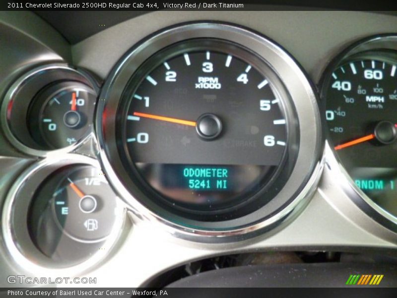 Victory Red / Dark Titanium 2011 Chevrolet Silverado 2500HD Regular Cab 4x4