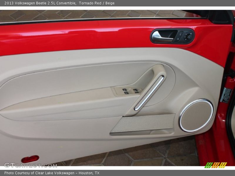 Tornado Red / Beige 2013 Volkswagen Beetle 2.5L Convertible