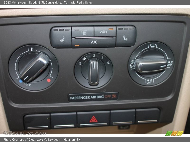 Tornado Red / Beige 2013 Volkswagen Beetle 2.5L Convertible