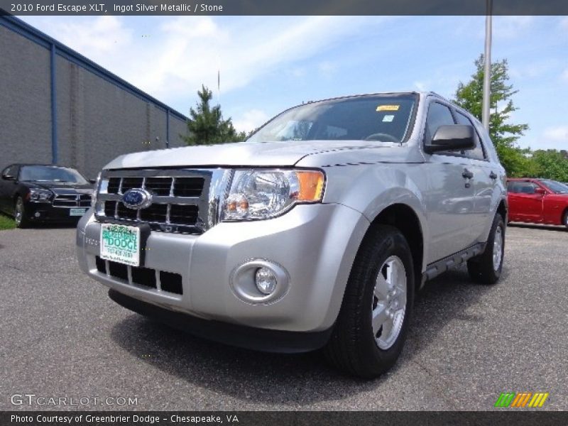 Ingot Silver Metallic / Stone 2010 Ford Escape XLT