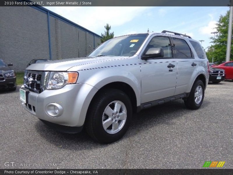 Ingot Silver Metallic / Stone 2010 Ford Escape XLT