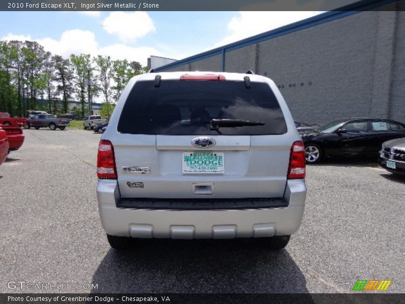 Ingot Silver Metallic / Stone 2010 Ford Escape XLT