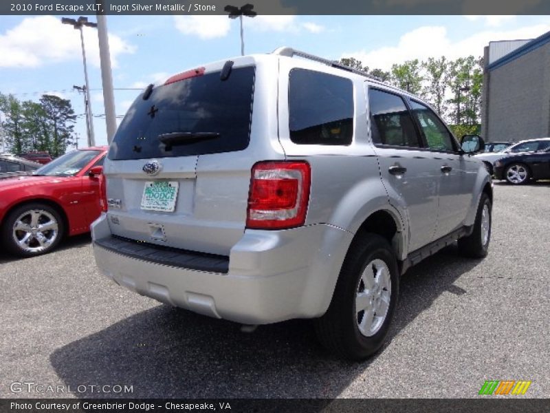 Ingot Silver Metallic / Stone 2010 Ford Escape XLT