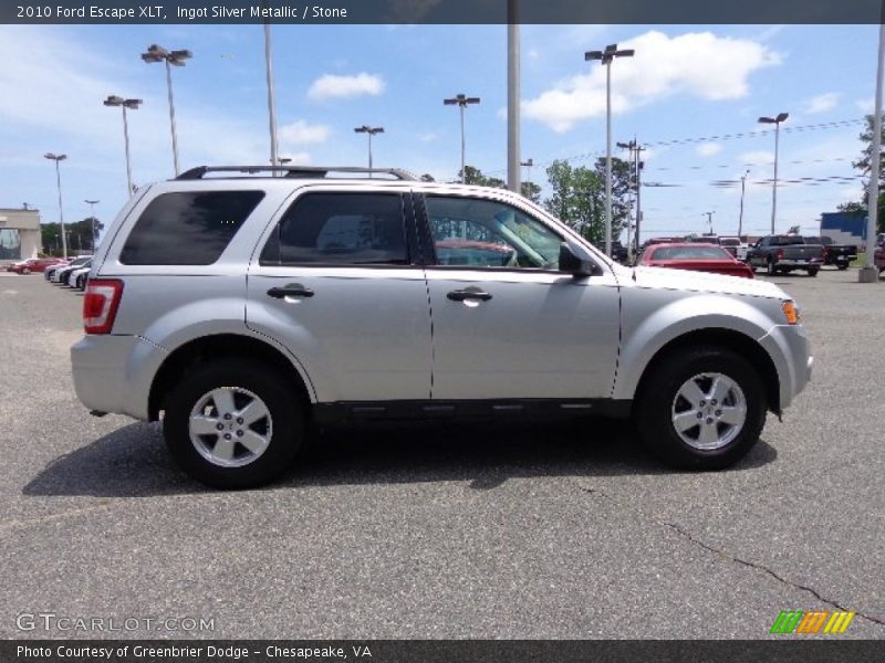 Ingot Silver Metallic / Stone 2010 Ford Escape XLT