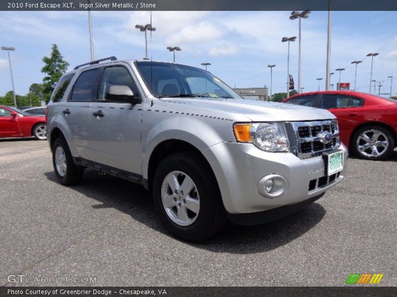Ingot Silver Metallic / Stone 2010 Ford Escape XLT