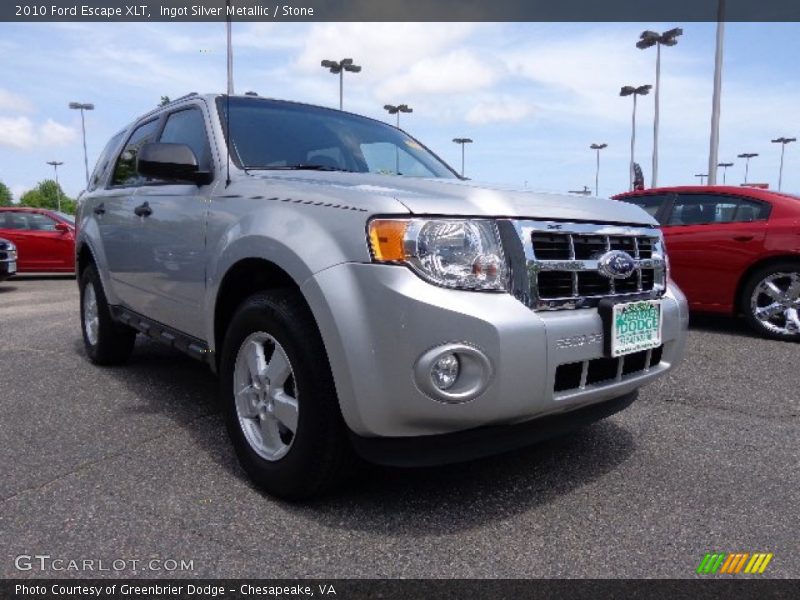 Ingot Silver Metallic / Stone 2010 Ford Escape XLT