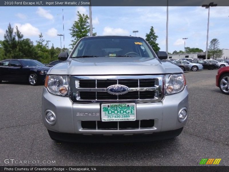 Ingot Silver Metallic / Stone 2010 Ford Escape XLT