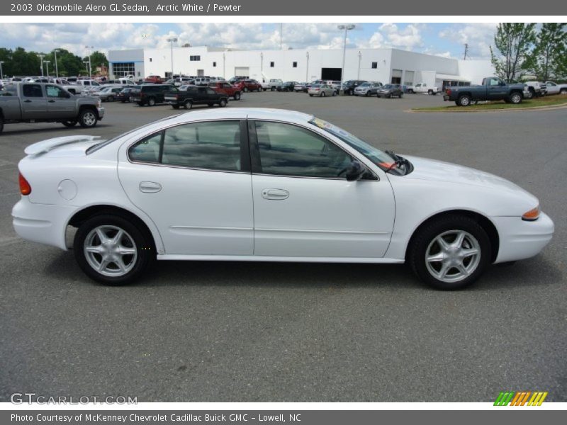 Arctic White / Pewter 2003 Oldsmobile Alero GL Sedan