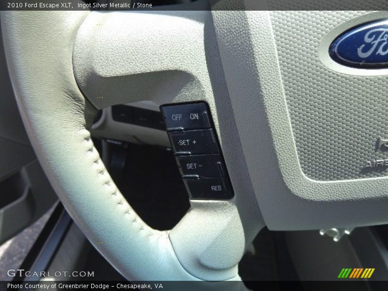 Ingot Silver Metallic / Stone 2010 Ford Escape XLT