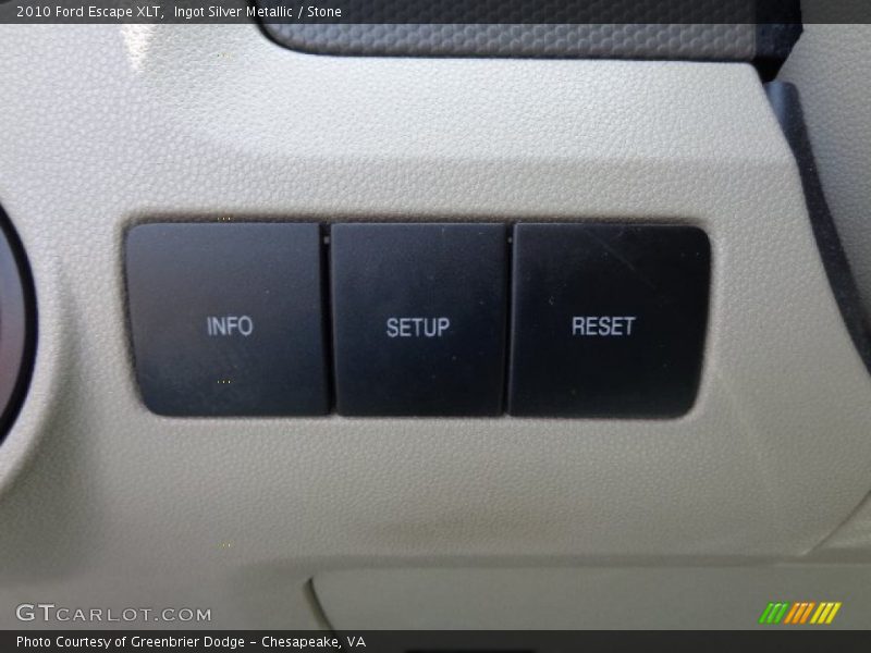 Ingot Silver Metallic / Stone 2010 Ford Escape XLT
