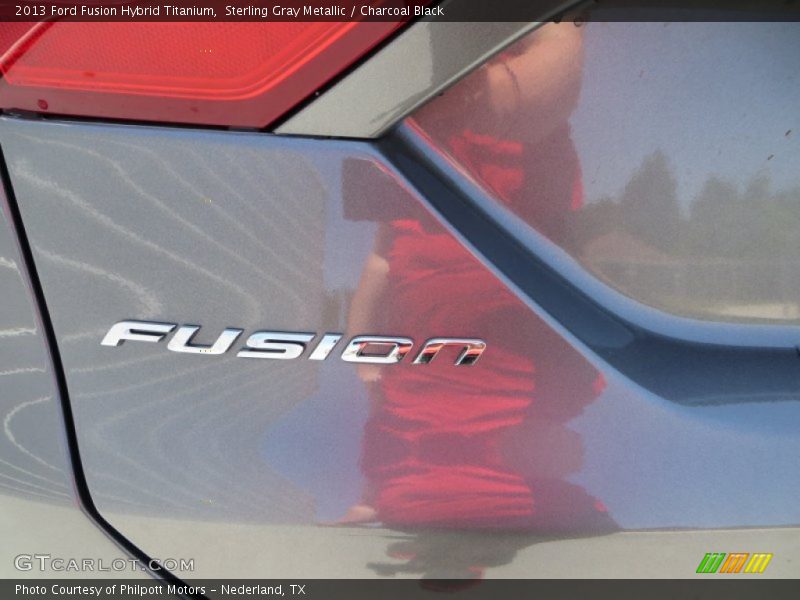 Sterling Gray Metallic / Charcoal Black 2013 Ford Fusion Hybrid Titanium