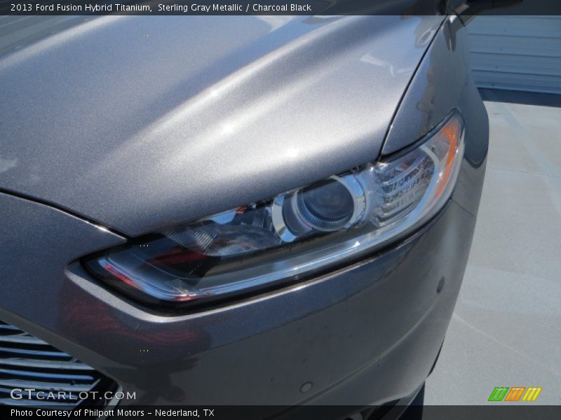 Sterling Gray Metallic / Charcoal Black 2013 Ford Fusion Hybrid Titanium