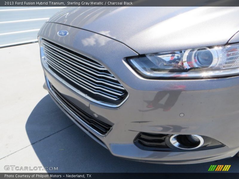 Sterling Gray Metallic / Charcoal Black 2013 Ford Fusion Hybrid Titanium