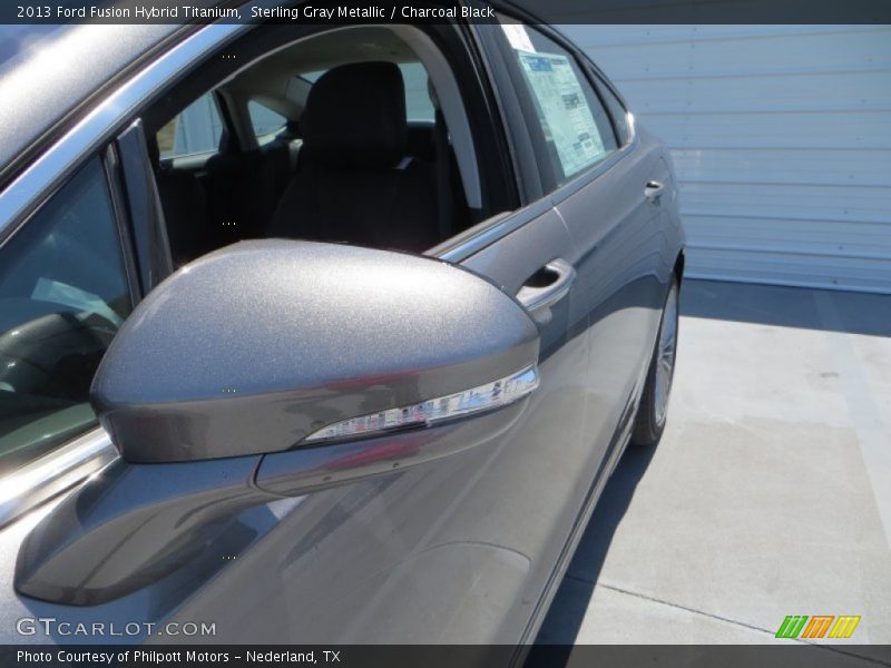Sterling Gray Metallic / Charcoal Black 2013 Ford Fusion Hybrid Titanium