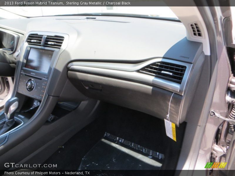 Sterling Gray Metallic / Charcoal Black 2013 Ford Fusion Hybrid Titanium