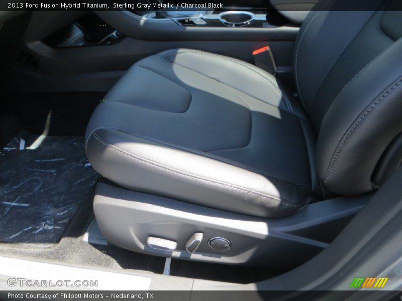 Sterling Gray Metallic / Charcoal Black 2013 Ford Fusion Hybrid Titanium