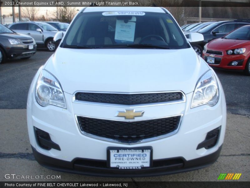 Summit White / Light Titanium/Jet Black 2013 Chevrolet Equinox LT AWD