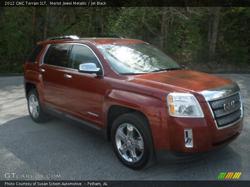 Merlot Jewel Metallic / Jet Black 2012 GMC Terrain SLT