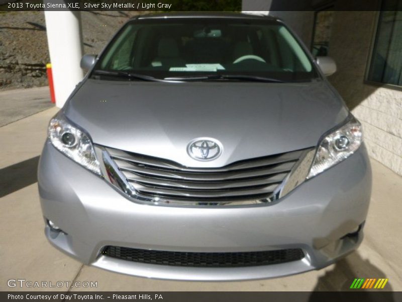 Silver Sky Metallic / Light Gray 2013 Toyota Sienna XLE