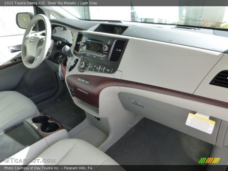 Silver Sky Metallic / Light Gray 2013 Toyota Sienna XLE