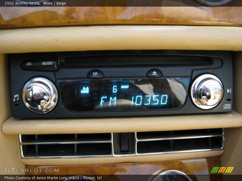 White / Beige 2002 Bentley Azure