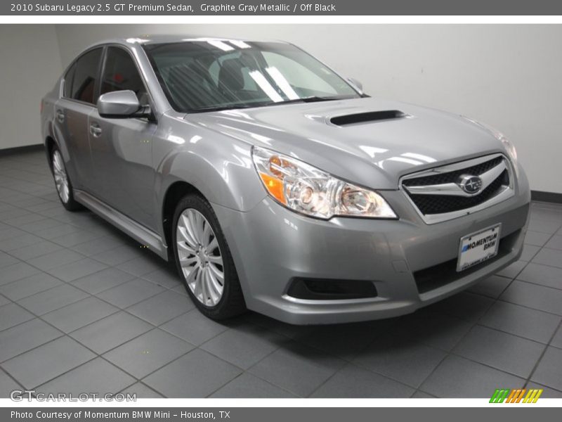 Graphite Gray Metallic / Off Black 2010 Subaru Legacy 2.5 GT Premium Sedan