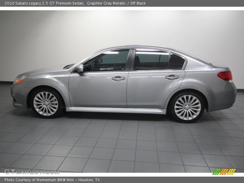 Graphite Gray Metallic / Off Black 2010 Subaru Legacy 2.5 GT Premium Sedan