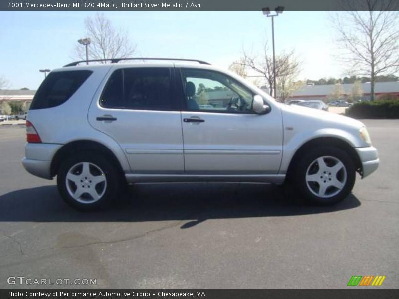 Brilliant Silver Metallic / Ash 2001 Mercedes-Benz ML 320 4Matic