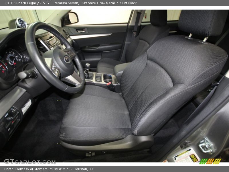 Graphite Gray Metallic / Off Black 2010 Subaru Legacy 2.5 GT Premium Sedan