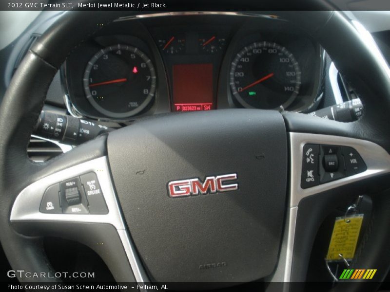 Merlot Jewel Metallic / Jet Black 2012 GMC Terrain SLT
