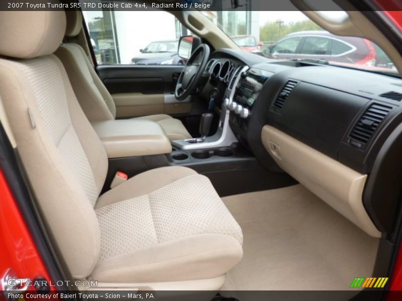 Radiant Red / Beige 2007 Toyota Tundra SR5 TRD Double Cab 4x4