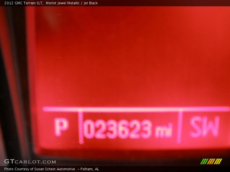 Merlot Jewel Metallic / Jet Black 2012 GMC Terrain SLT