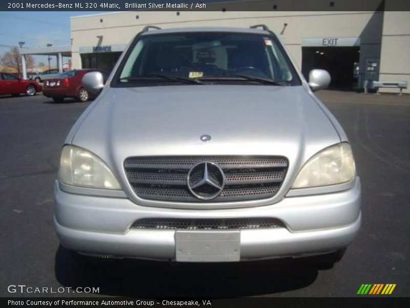 Brilliant Silver Metallic / Ash 2001 Mercedes-Benz ML 320 4Matic