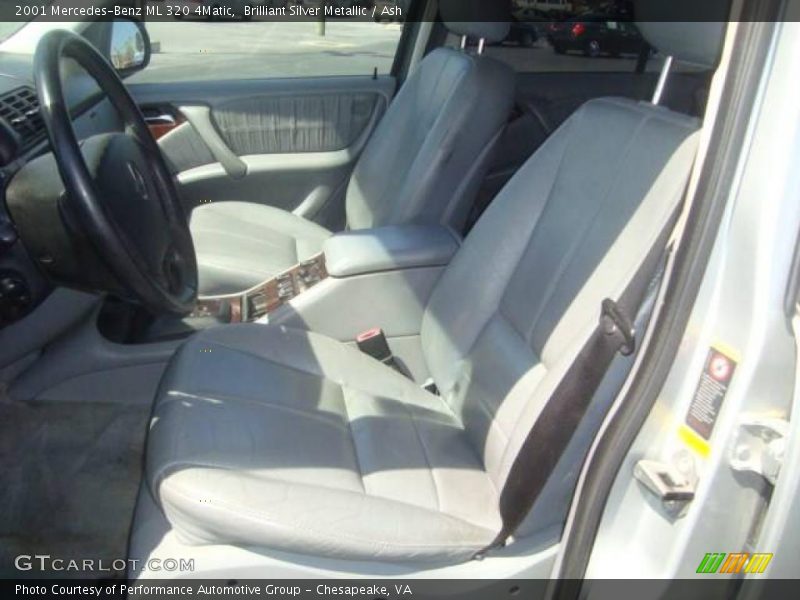 Brilliant Silver Metallic / Ash 2001 Mercedes-Benz ML 320 4Matic