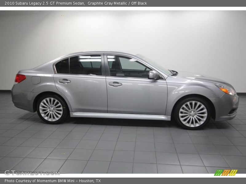 Graphite Gray Metallic / Off Black 2010 Subaru Legacy 2.5 GT Premium Sedan